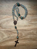 Heavenly Light Rosary - Handmade Faceted AB Glass Bead Rosary