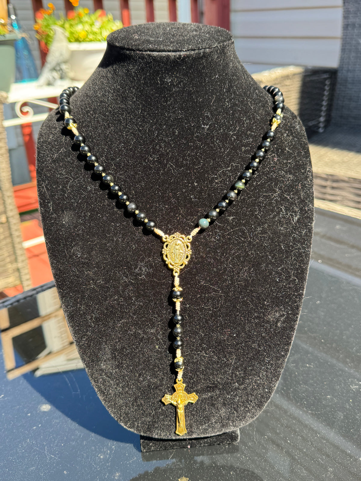 Rainbow Obsidian Rosary
