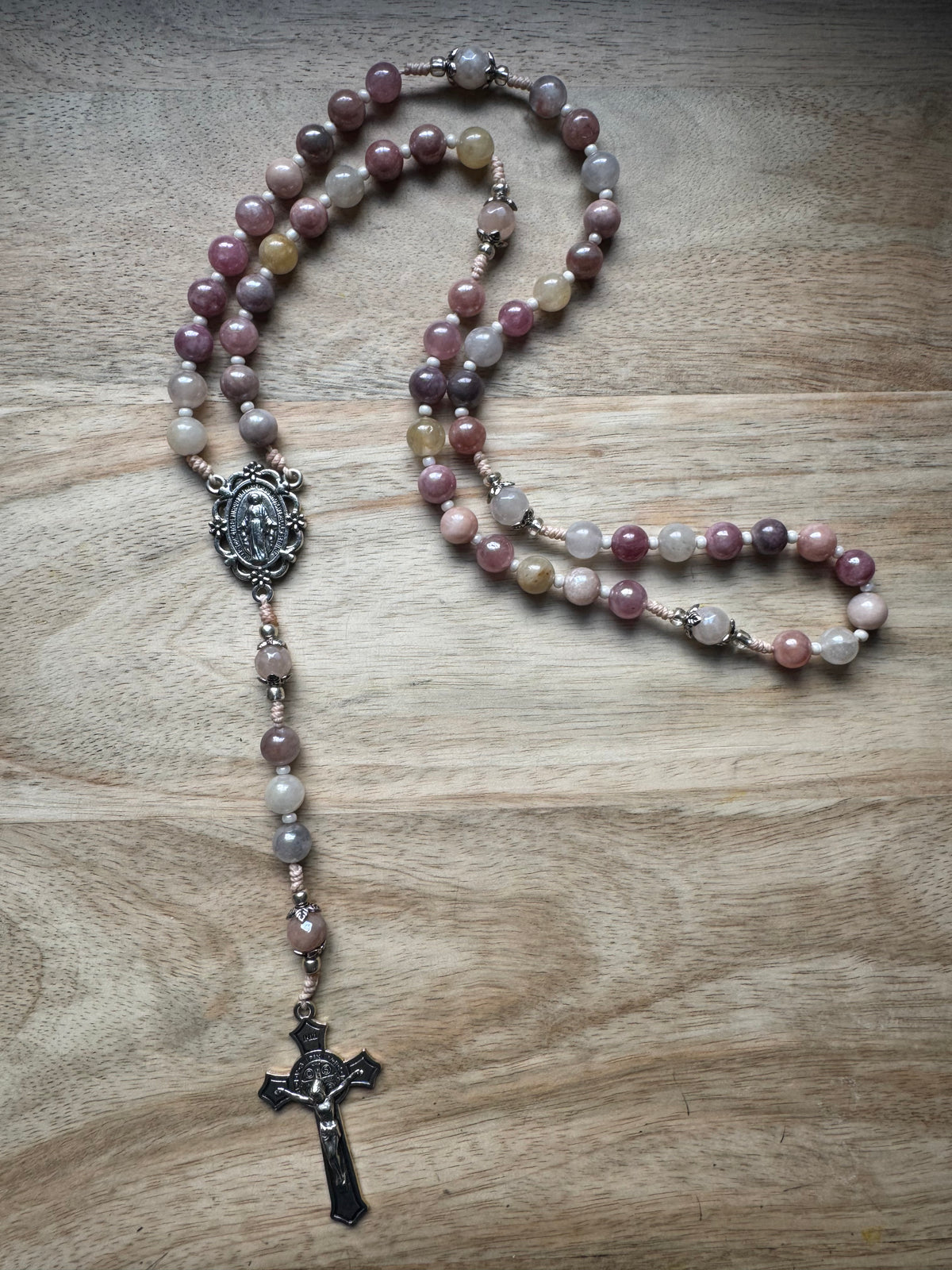 Sunstone and Aventurine Rosary