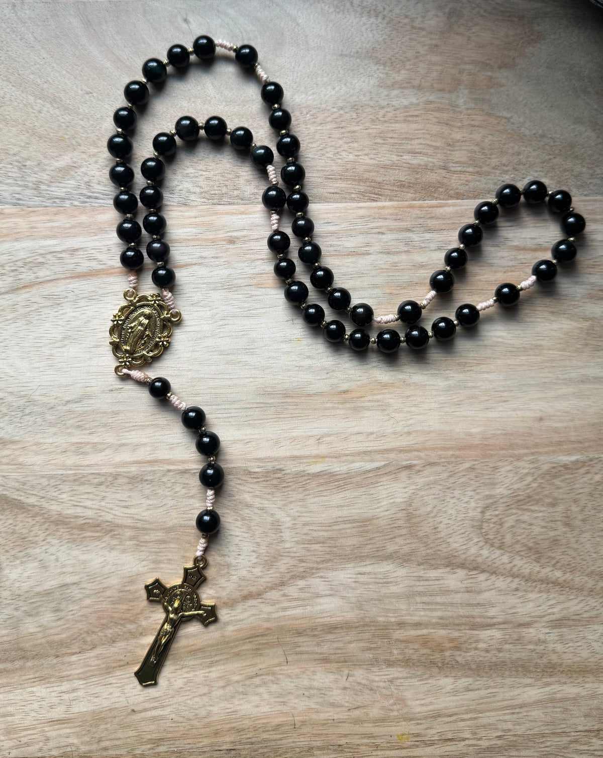 Rainbow Obsidian Rosary